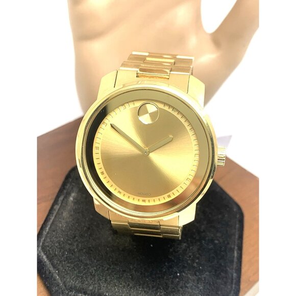 Movado Men's Watch 3600258 Bold Swiss Quartz Gold Tone Stainless Steel 42mm - Picture 1 of 14